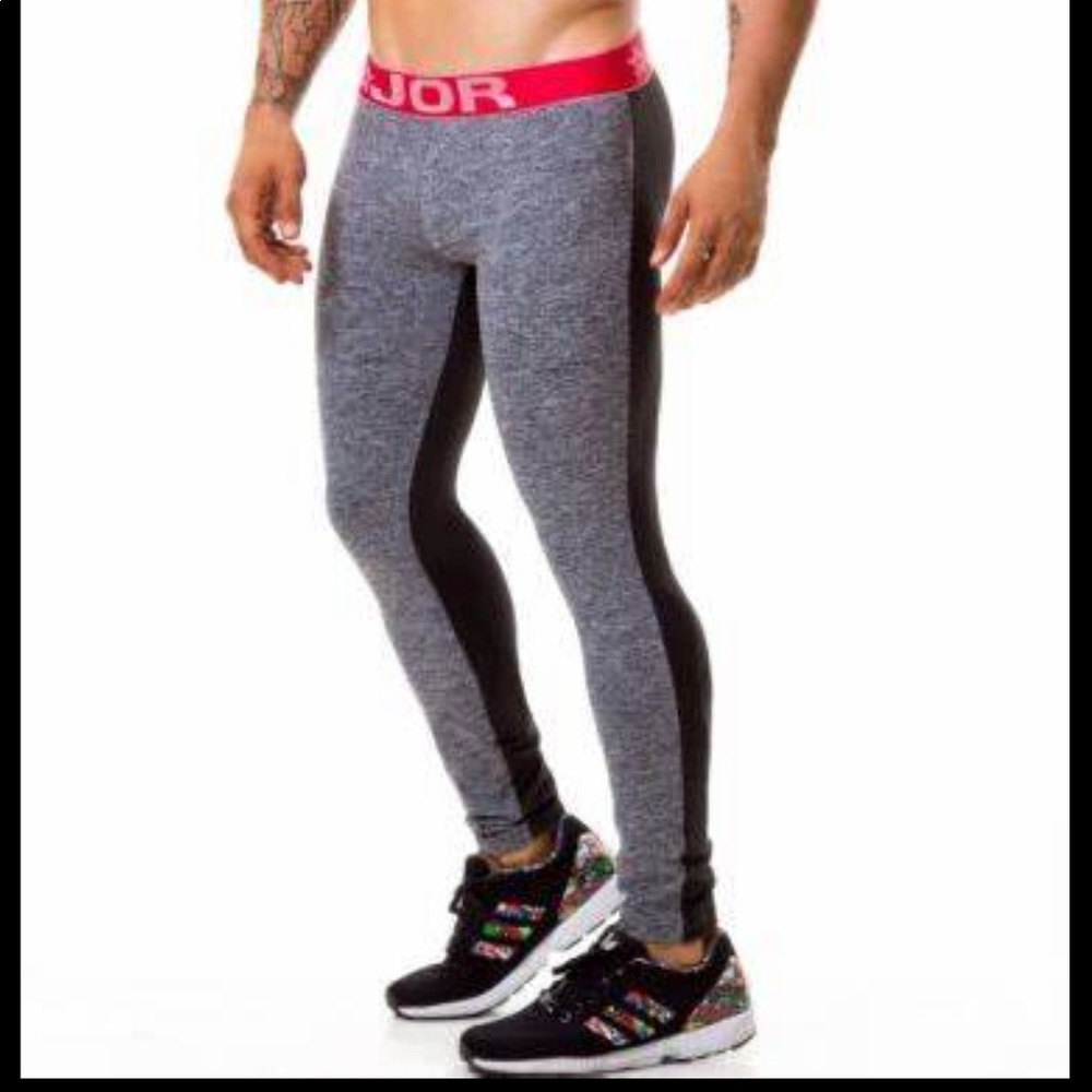 JOR sport leggings black and red compression